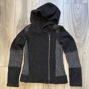 Lucky Brand Black and gray sweater, Sz XS